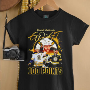 David Pastrnak Goat 100 points shirt