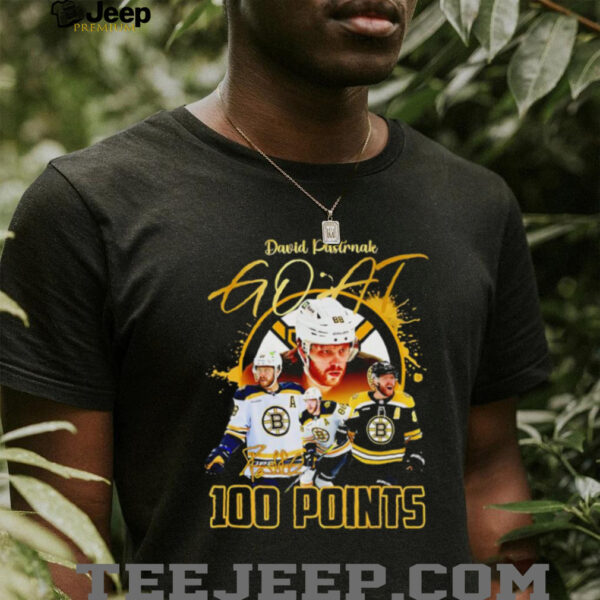 David Pastrnak Goat 100 points shirt