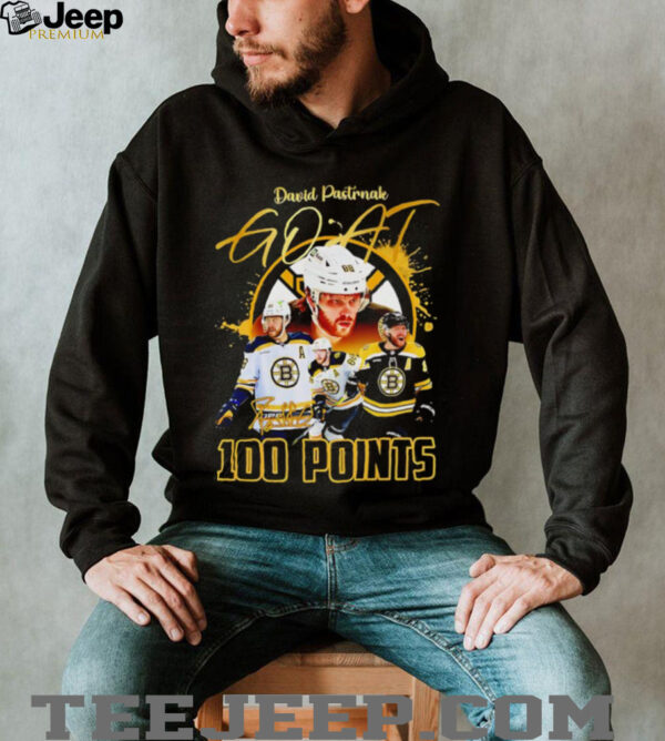 David Pastrnak Goat 100 points shirt