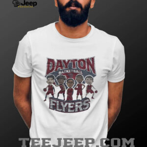 Dayton Flyers basketball team cartoon shirt2