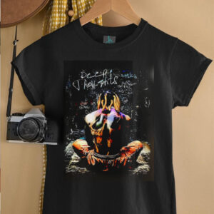 Deep Thoughts Graffiti Artistic Skull Back Dark Aesthetic Streetwear Shirt0