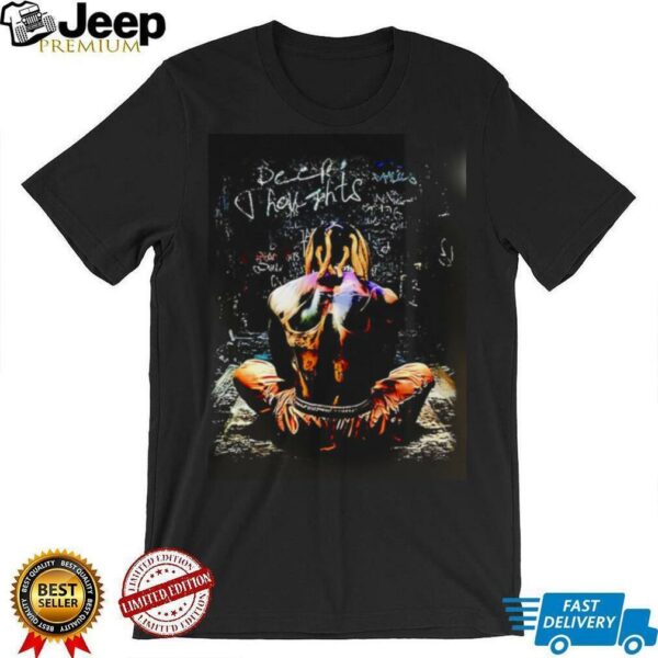 Deep Thoughts Graffiti Artistic Skull Back Dark Aesthetic Streetwear Shirt