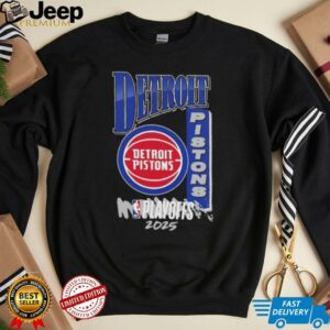 Detroit Pistons Youth 2025 NBA Playoffs Hype T Shirt1