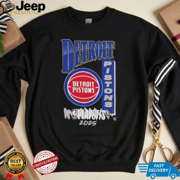 Detroit Pistons Youth 2025 NBA Playoffs Hype T Shirt