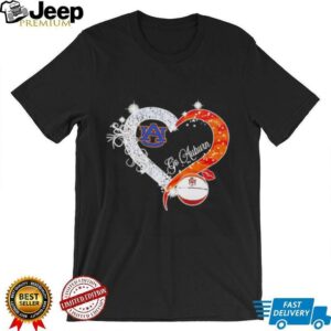 Diamond heart go Auburn Tigers basketball shirt