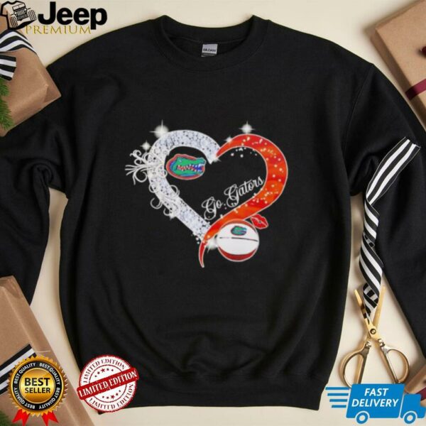 Diamond heart go Florida Gators basketball shirt