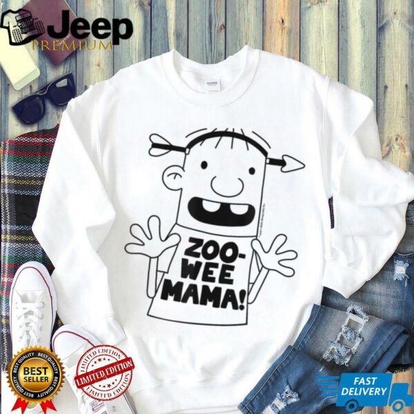 Diary of a Wimpy Kid Rowley Zoo Wee Mama Big Face T Shirt