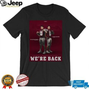 Dillon Botner Offensive Line Evan Shafer Tight End University Of Montana Grizzlies Football Were Back Football Poster T Shirt3