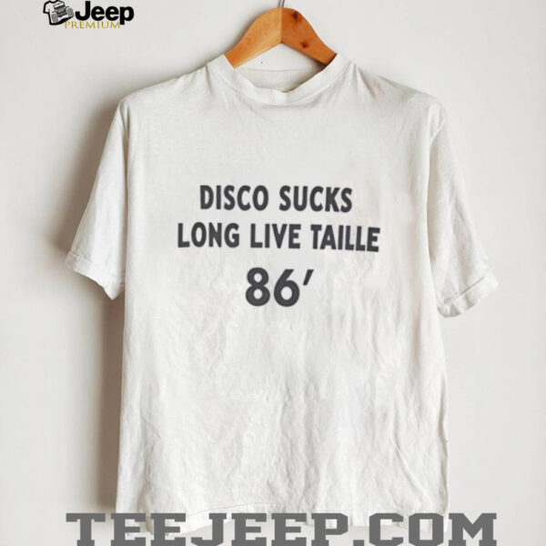 Disco sucks long live taille 1986 vintage shirt