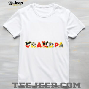 Disney Mickey & Minnie Grandpa Gift Family Trip Vacation Shirt