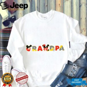 Disney Mickey & Minnie Grandpa Gift Family Trip Vacation Shirt