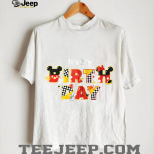 Disney Mickey & Minnie It's My Birthday Big Letters Party Shirt