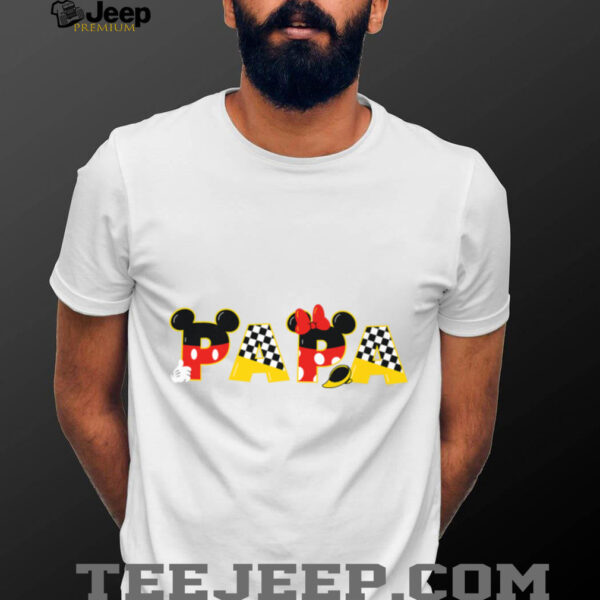 Disney Mickey Minnie Papa Father’s Day Birthday Family Trip Shirt