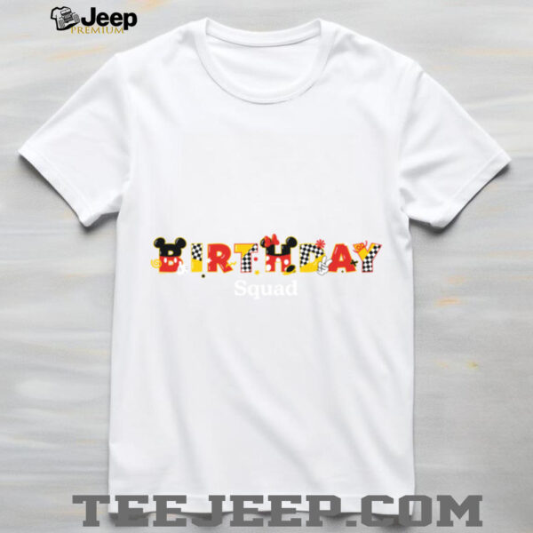 Disney Mickey & Minnie _Birthday Squad_ Birthday Party Shirt