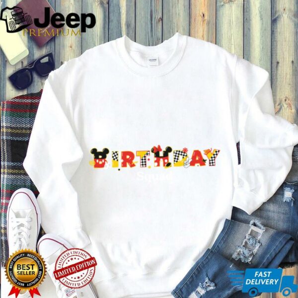Disney Mickey & Minnie _Birthday Squad_ Birthday Party Shirt