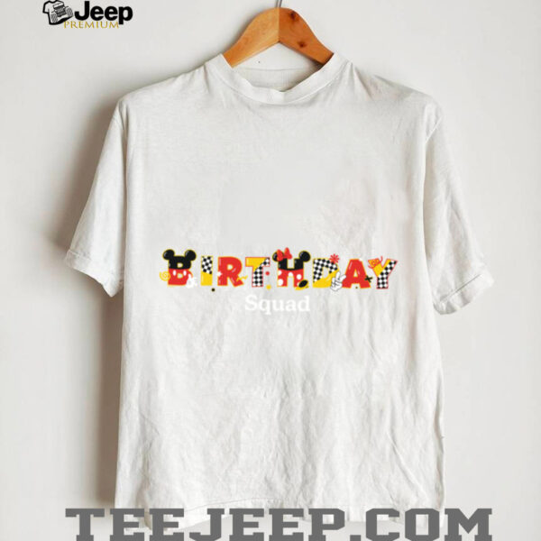 Disney Mickey & Minnie _Birthday Squad_ Birthday Party Shirt