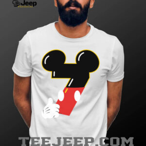 Disney Mickey Numbers _7_ Seventh 7th Birthday Party Giftshirt
