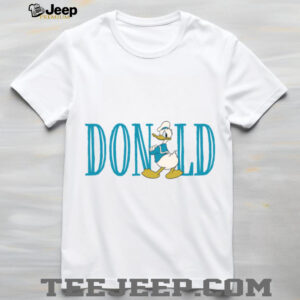 Disney Mickey and Friends Donald Duck Lettering Classic Shirt