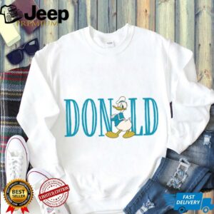 Disney Mickey and Friends Donald Duck Lettering Classic Shirt