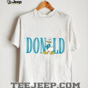 Disney Mickey and Friends Donald Duck Lettering Classic Shirt