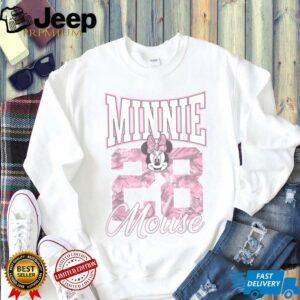 Disney Minnie Mouse 28 Pink Camouflage Vintage Logo Shirt