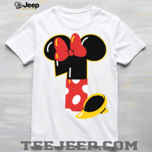 Disney Minnie Numbers _1_ First 1st Birthday Party Gift Shirt