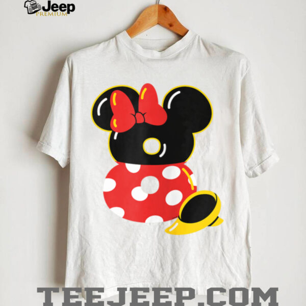 Disney Minnie Numbers _8_ Eighth 8th Birthday Party Gift Shirt