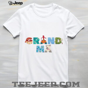 Disney Moana Big Letters Grandma Gift Family Trip Vacation Shirt