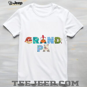 Disney Moana Big Letters Grandpa Gift Family Trip Vacation shirt