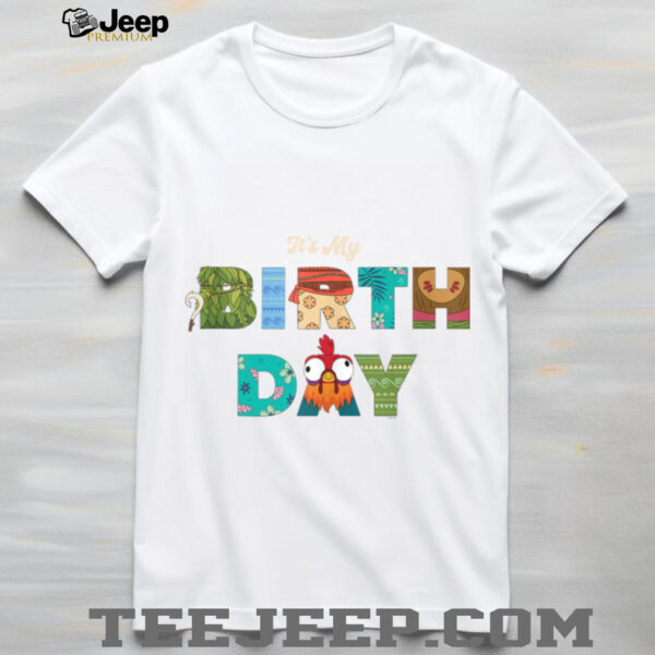 Disney Moana Big Letters It’s My Birthday Party Shirt