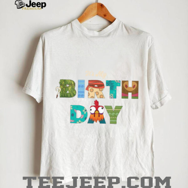 Disney Moana Big Letters It’s My Birthday Party Shirt