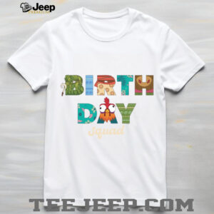 Disney Moana Big Letters _Birthday Squad_ Birthday Party Shirt
