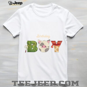 Disney Moana Letters Birthday Boy Birthday Party Shirt