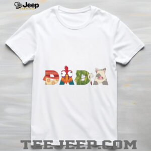 Disney Moana Letters Dada Father’s Day Birthday Gift Shirt