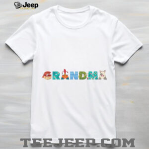 Disney Moana Letters Grandma Gift Family Trip Vacation Shirt