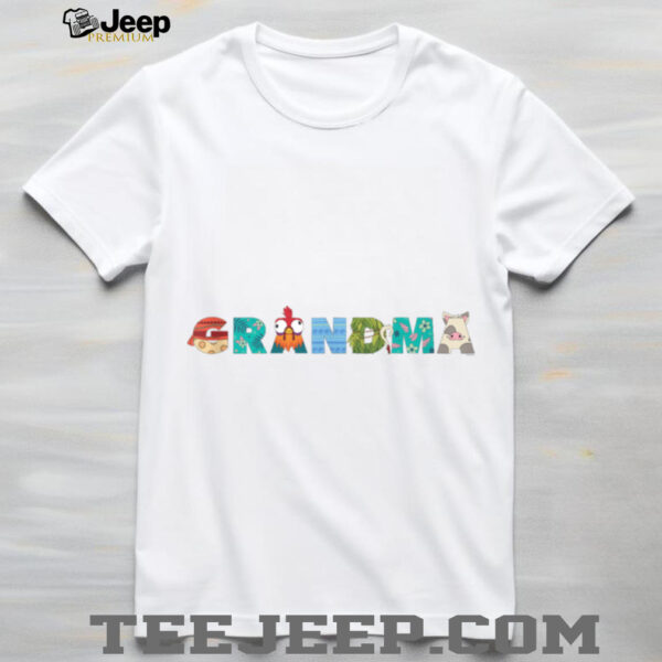 Disney Moana Letters Grandma Gift Family Trip Vacation Shirt
