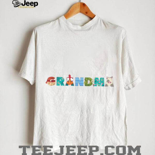 Disney Moana Letters Grandma Gift Family Trip Vacation Shirt