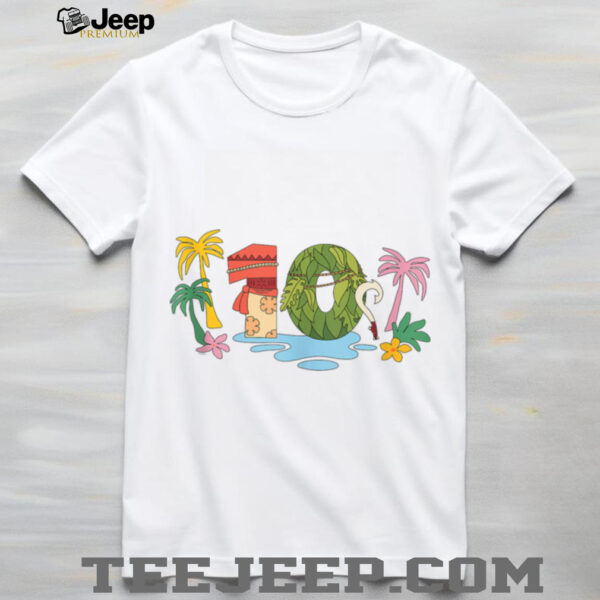 Disney Moana Numbers 10 Tenth 10th Birthday Party Gift Shirt