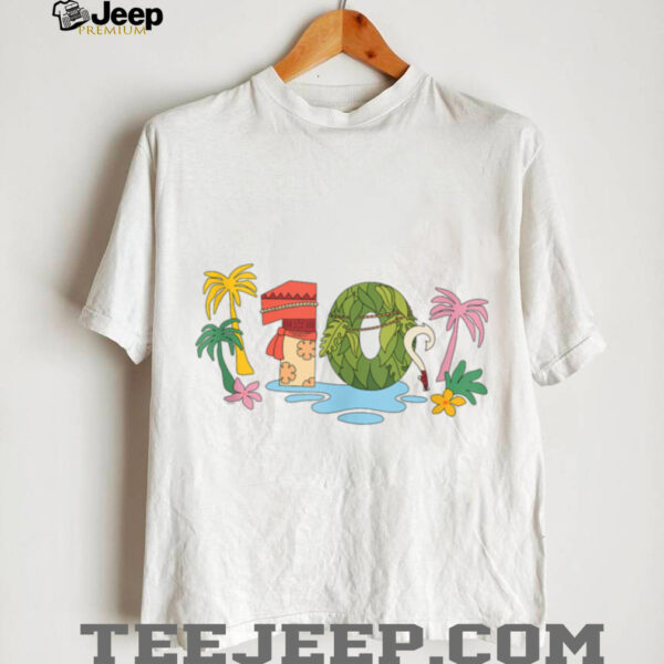 Disney Moana Numbers 10 Tenth 10th Birthday Party Gift Shirt
