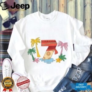 Disney Moana Numbers 7 Seventh 7th Birthday Party Gift Shirt