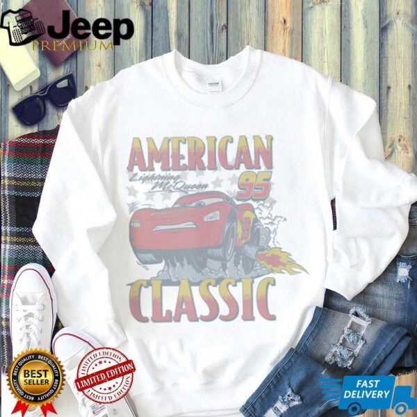 Disney Pixar Cars 4th Of July McQueen American Classic Retro Shirt