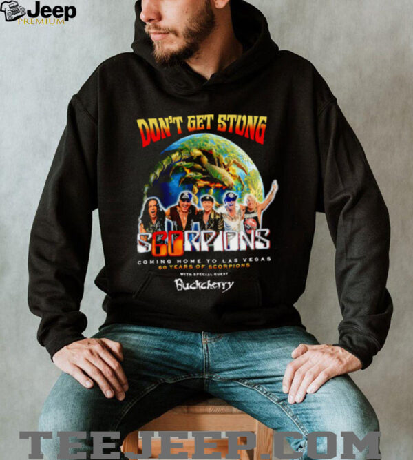 Don’t get strong coming home to Las Vegas 60 years of Scorpions shirt