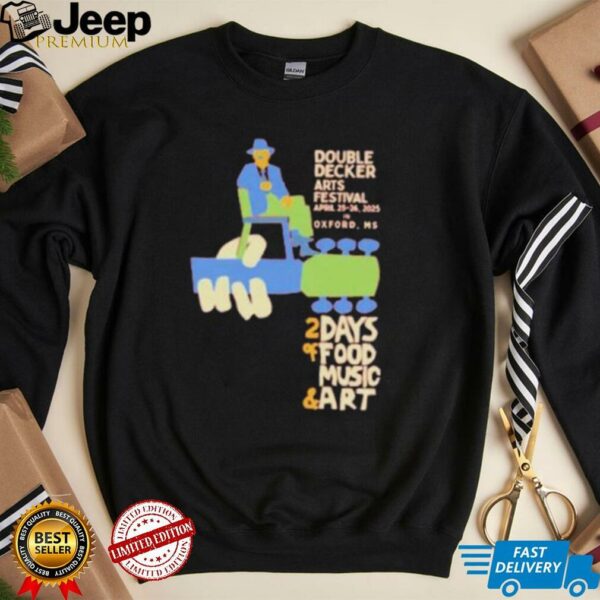 Double decker arts festival with our Squarestock shirt