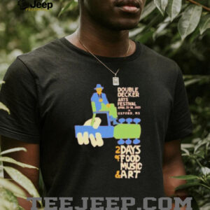 Double decker arts festival with our Squarestock shirt3