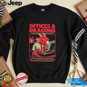 Dragon Office RPG roll a constitution check unisex t shirt