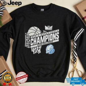 Drake Bulldogs 2025 Missouri Valley Mens Basketball Tournament Champions Shirt3