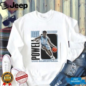 Drake Powell UNC basketball cartoon shirt2