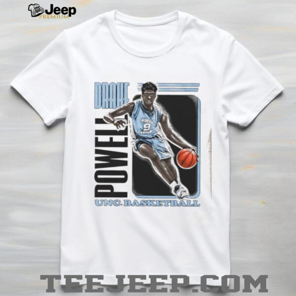 Drake Powell UNC basketball cartoon shirt