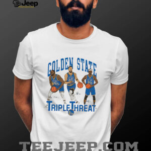 Draymond Green Steph Curry and Jimmy Butler III Golden State Triple Threat signature shirt0