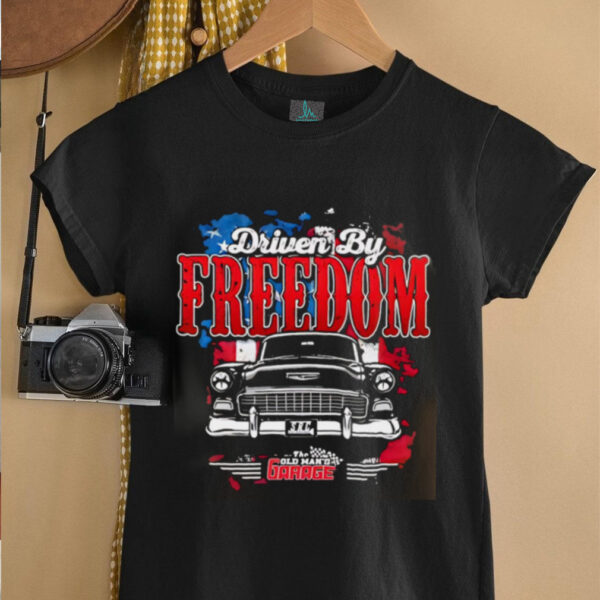 Driven By Freedom Car graphic retro shirt